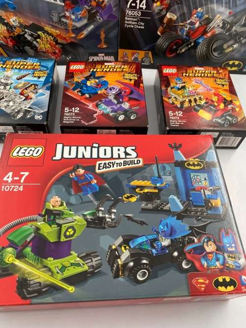 COLLECTION OF LEGO SUPER HEROS BOXES HAS BEEN OPEN AND SOME BUILT!!!!