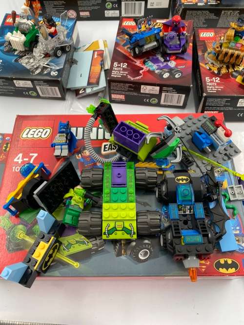 COLLECTION OF LEGO SUPER HEROS BOXES HAS BEEN OPEN AND SOME BUILT!!!!