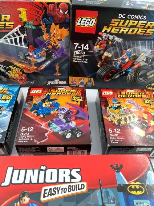 COLLECTION OF LEGO SUPER HEROS BOXES HAS BEEN OPEN AND SOME BUILT!!!!