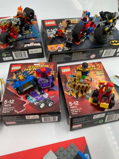 COLLECTION OF LEGO SUPER HEROS BOXES HAS BEEN OPEN AND SOME BUILT!!!!