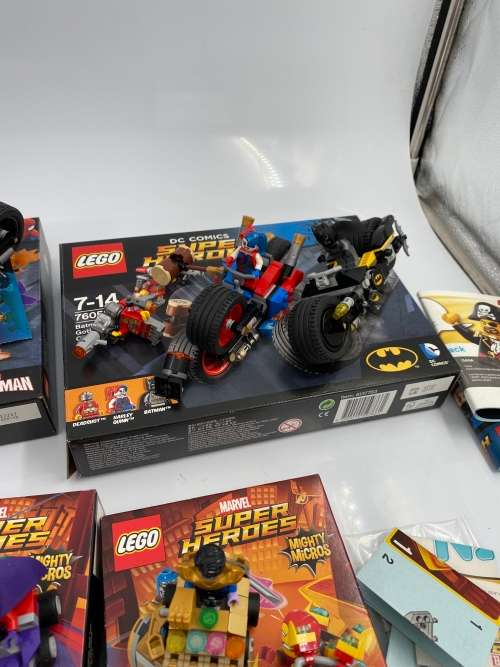 COLLECTION OF LEGO SUPER HEROS BOXES HAS BEEN OPEN AND SOME BUILT!!!!