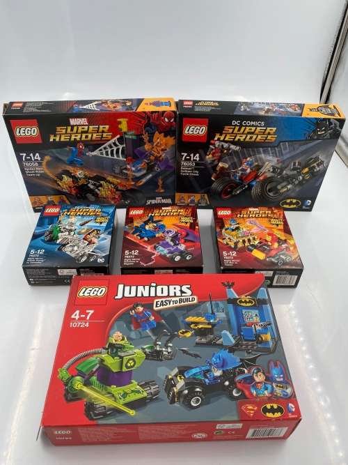 COLLECTION OF LEGO SUPER HEROS BOXES HAS BEEN OPEN AND SOME BUILT!!!!