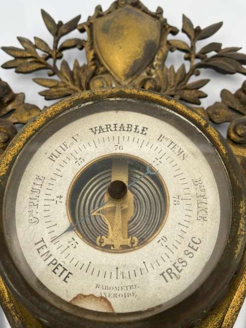 STUNNING VINTAGE ART NOUVEAU BAROMETER FOR DISPLAY 30 CM TALL HIGHLY DETAILED!!!!