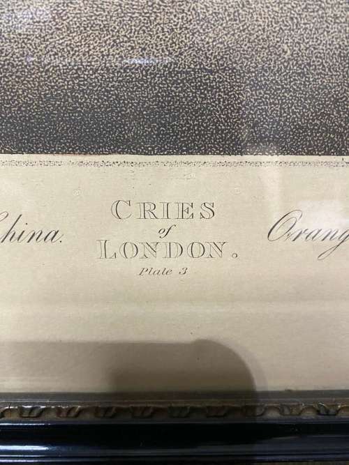 Original 1795 CRIES OF LONDON PLATE NO 3 by Francis Wheatley Hand Colored Engraving !!!!!