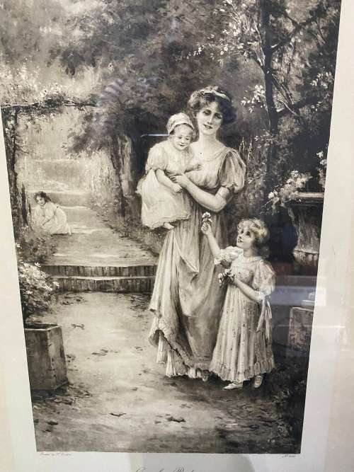 ANTIQUE PRINTED IN ENGLAND ONE FOR BABY LONDON SIZE 45VM X 68CM !!!!