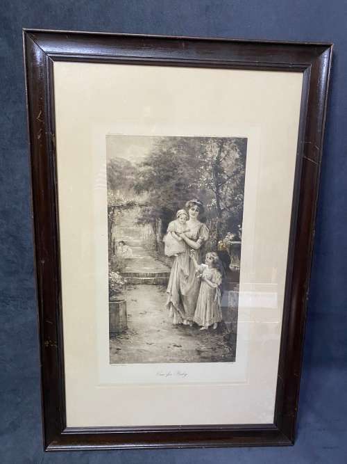 ANTIQUE PRINTED IN ENGLAND ONE FOR BABY LONDON SIZE 45VM X 68CM !!!!