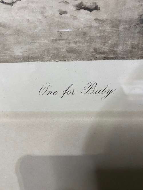 ANTIQUE PRINTED IN ENGLAND ONE FOR BABY LONDON SIZE 45VM X 68CM !!!!