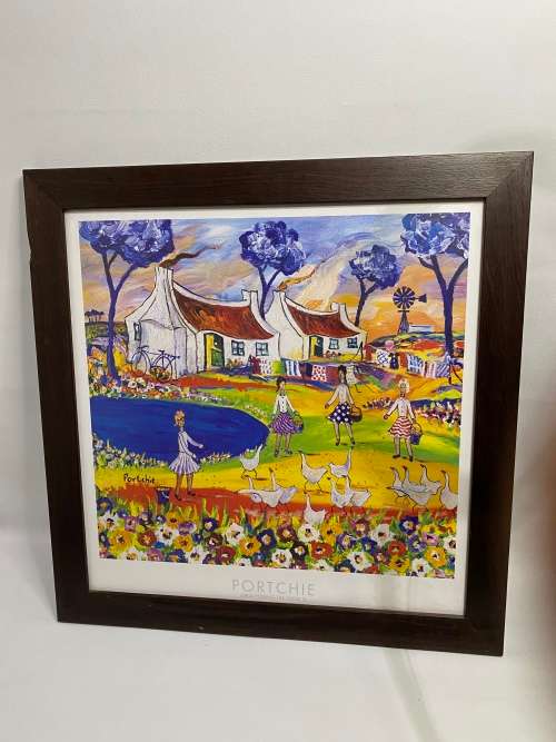 LARGE PORTCHIE PRINT SIZE 68x68 CM !!!!