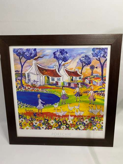 LARGE PORTCHIE PRINT SIZE 68x68 CM !!!!