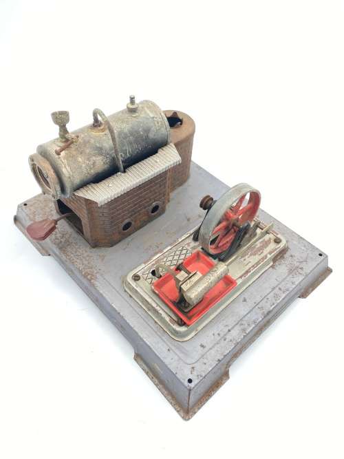 VINTAGE LARGE STEAM ENGINE AS SEEN ON PICTURES MADE IN GERMANY  !!!!