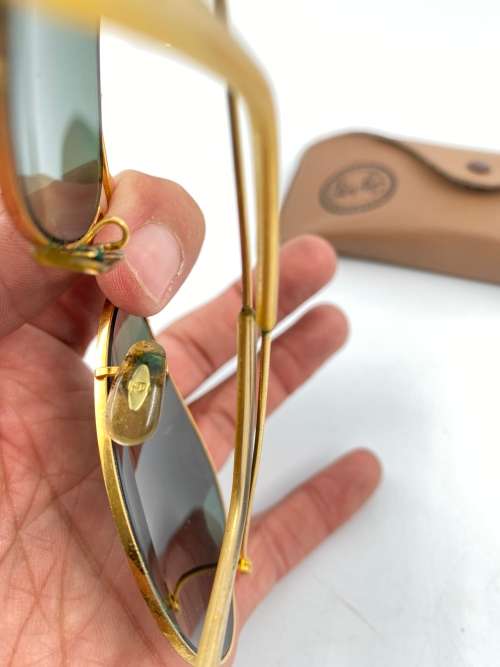 RARE ORIGINAL 1990s BandL RAYBANDS AVIATOR WITH CASE !!!!