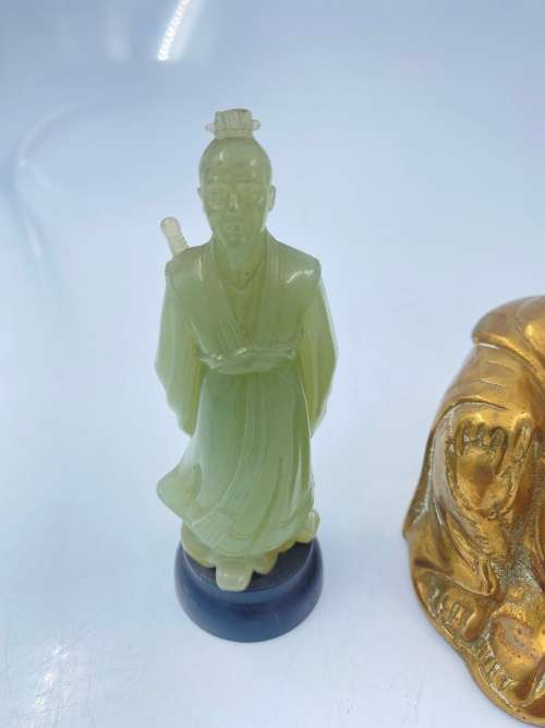 BRASS BUDAH WITH 2 FIGURES BID FOR ALL !!!!