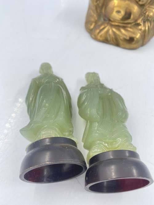 BRASS BUDAH WITH 2 FIGURES BID FOR ALL !!!!