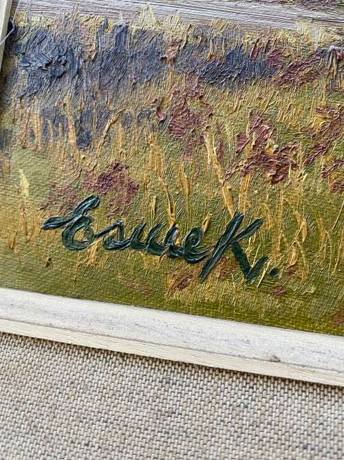 STUNNING OIL ON BOARD SIGNED BY ARTIST SIZE 70CM X 60CM !!!!!