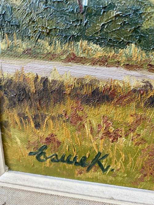 STUNNING OIL ON BOARD SIGNED BY ARTIST SIZE 70CM X 60CM !!!!!