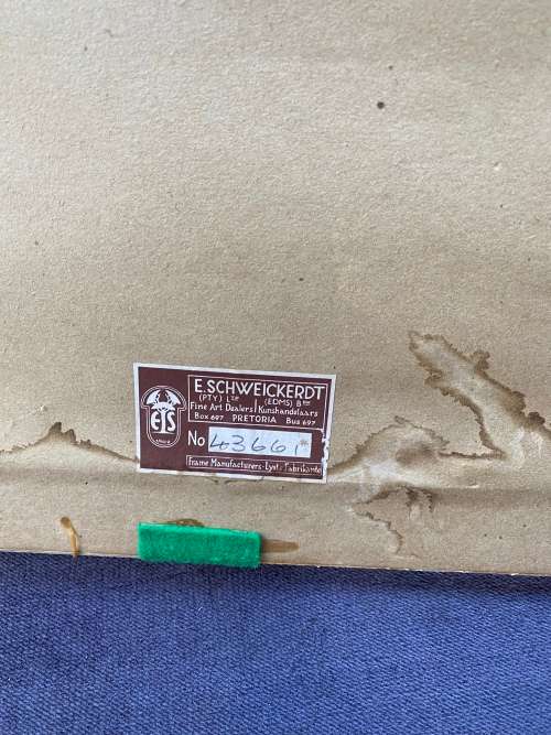 WALTER BATTIS BEAUTIFUL PRINT AFRICAN AFTERNOON SIZE 52CM X 65CM !!!!