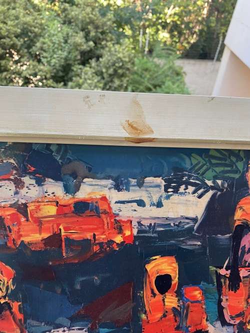 WALTER BATTIS BEAUTIFUL PRINT AFRICAN AFTERNOON SIZE 52CM X 65CM !!!!