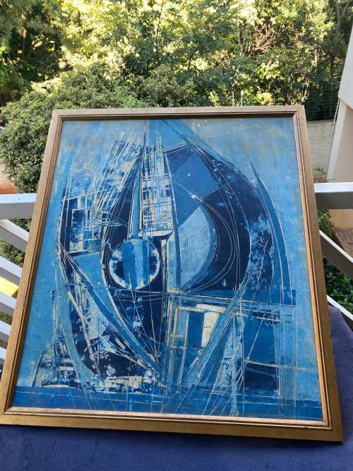 BEAUTIFUL ORIGINAL OIL ON BOARD PAINTING SIGNED BY ARTIST SIZE 69 X 78CM !!!!