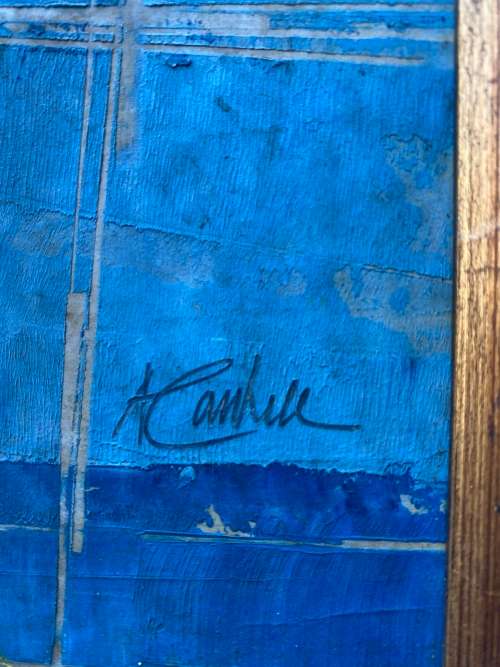 BEAUTIFUL ORIGINAL OIL ON BOARD PAINTING SIGNED BY ARTIST SIZE 69 X 78CM !!!!