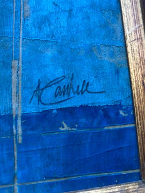 BEAUTIFUL ORIGINAL OIL ON BOARD PAINTING SIGNED BY ARTIST SIZE 69 X 78CM !!!!