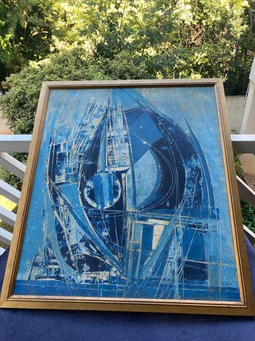 BEAUTIFUL ORIGINAL OIL ON BOARD PAINTING SIGNED BY ARTIST SIZE 69 X 78CM !!!!