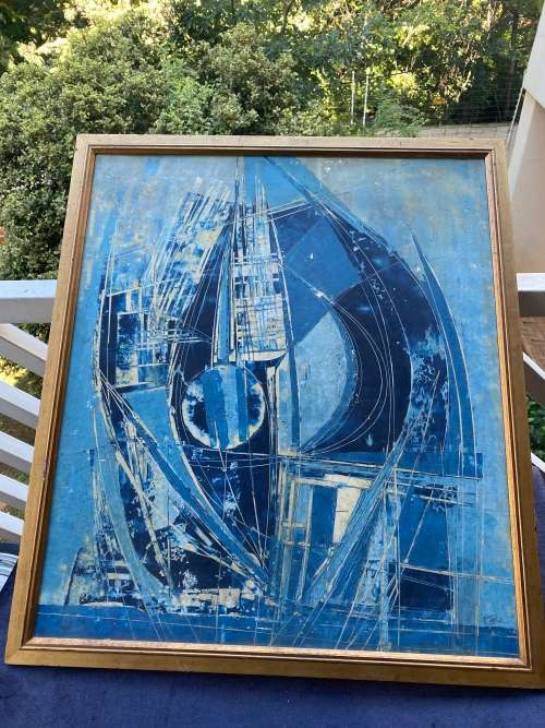 BEAUTIFUL ORIGINAL OIL ON BOARD PAINTING SIGNED BY ARTIST SIZE 69 X 78CM !!!!