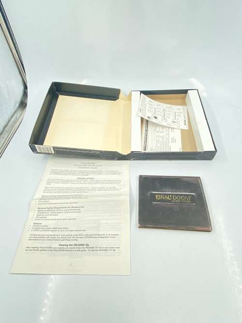 RARE BIG BOX 1996 FINAL DOOM PC GAME !!!!!