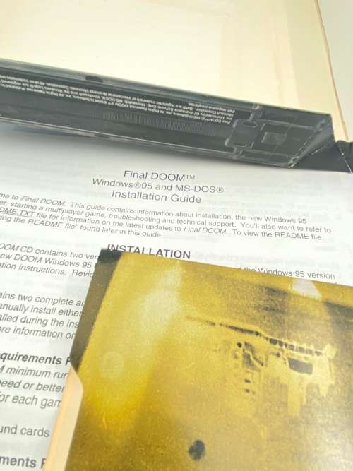 RARE BIG BOX 1996 FINAL DOOM PC GAME !!!!!