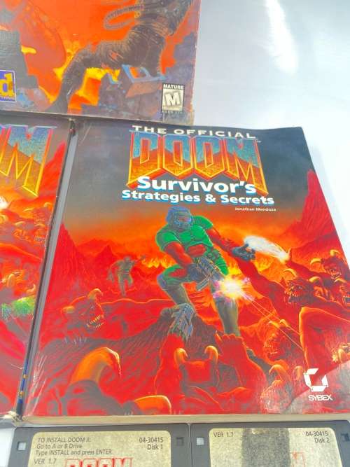 RARE DOOM II 1994 BIG BOX PC COMPLETE WITH FLOPPY DRIVES ASWELL !!!!