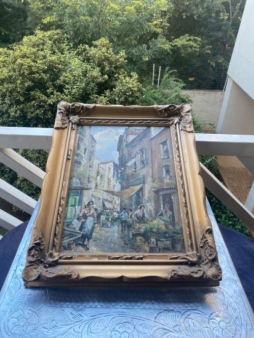 Beautiful VINTAGE OIL ON BOARD PAINTING SIZE 50CM X 40CM !!!