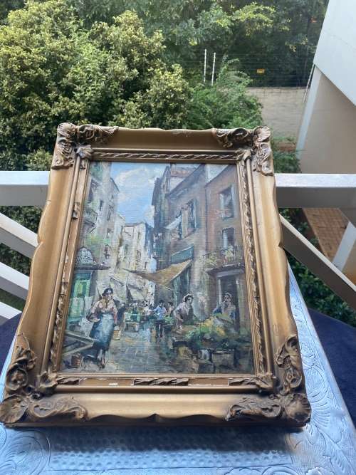 Beautiful VINTAGE OIL ON BOARD PAINTING SIZE 50CM X 40CM !!!