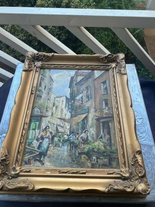 Beautiful VINTAGE OIL ON BOARD PAINTING SIZE 50CM X 40CM !!!