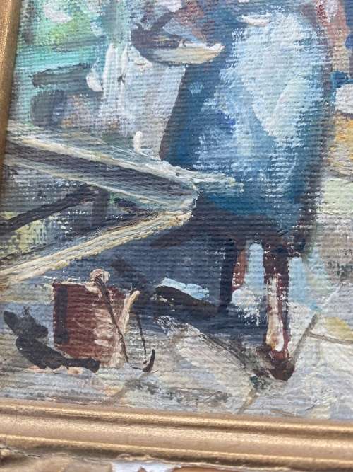 Beautiful VINTAGE OIL ON BOARD PAINTING SIZE 50CM X 40CM !!!