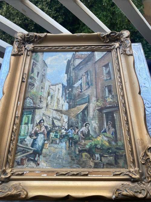 Beautiful VINTAGE OIL ON BOARD PAINTING SIZE 50CM X 40CM !!!