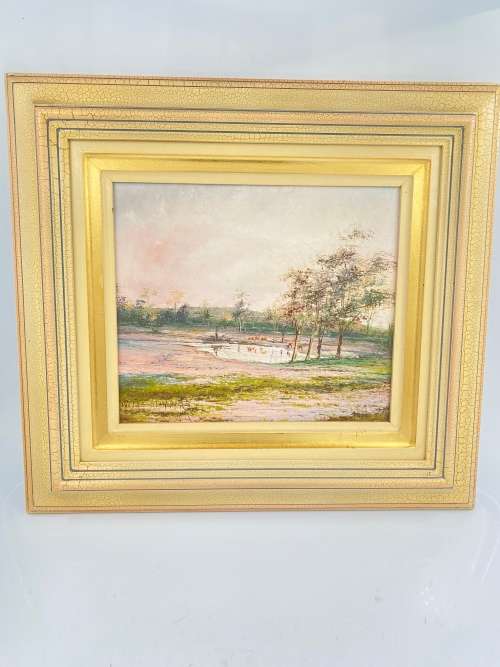 BEAUTIFUL ORIGINAL OIL ON BOARD SIGNED BY ARTIST SIZE 57CM X 53CM !!!!