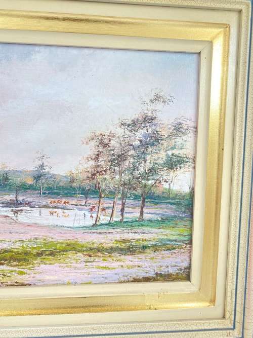 BEAUTIFUL ORIGINAL OIL ON BOARD SIGNED BY ARTIST SIZE 57CM X 53CM !!!!