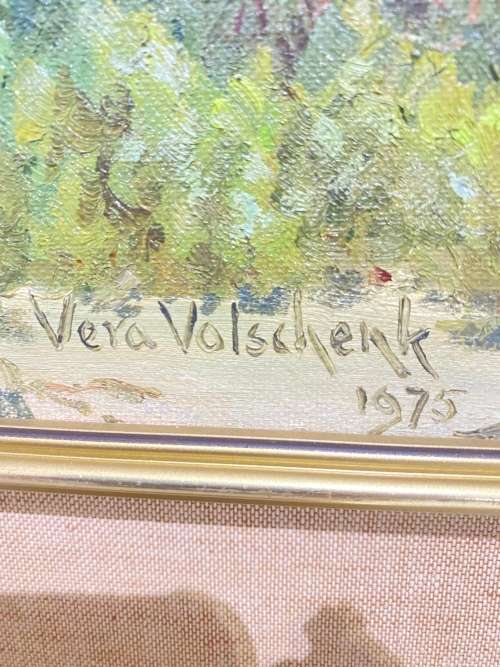 ORIGINAL VERA VOLSCHENK!!!!! INVESTMENT ART OIL PAINTING SIGNED AND DATED 1975 LISTED SA ARTIST !!!!