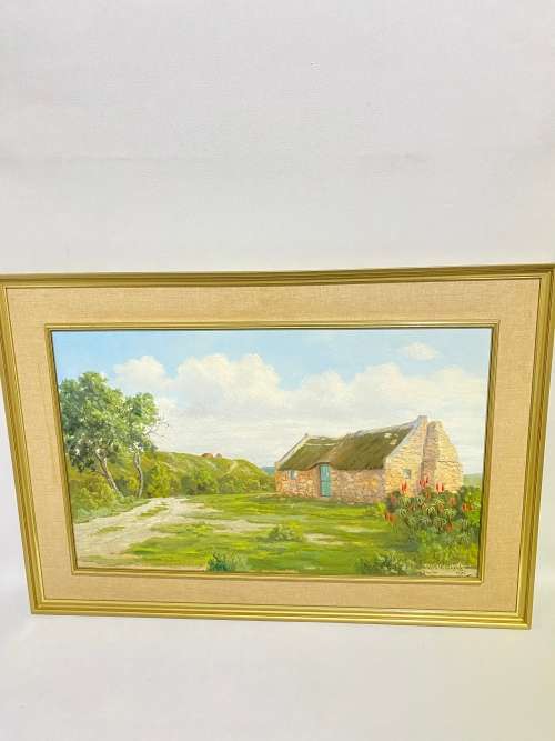 ORIGINAL VERA VOLSCHENK!!!!! INVESTMENT ART OIL PAINTING SIGNED AND DATED 1975 LISTED SA ARTIST !!!!