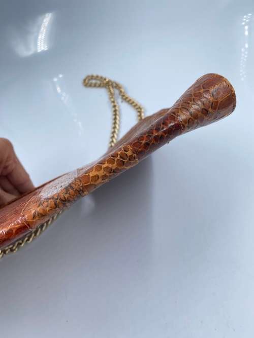 GENUINE VINTAGE SNAKE SKIN HAND BAG !!!!