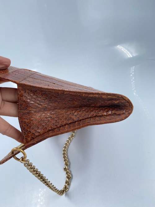 GENUINE VINTAGE SNAKE SKIN HAND BAG !!!!
