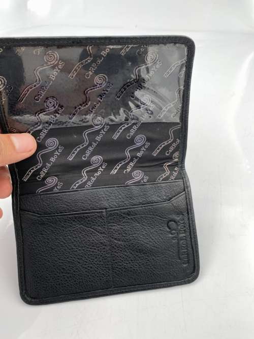 GENUINE LEATHER CARROL BOYES CARD HOLDER !!!