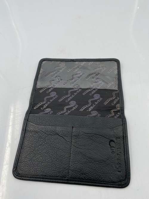GENUINE LEATHER CARROL BOYES CARD HOLDER !!!