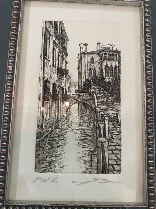 UGO BARACCO SIGNED ARTWORK IN PENCIL SIZE 25cm x30cm !!!