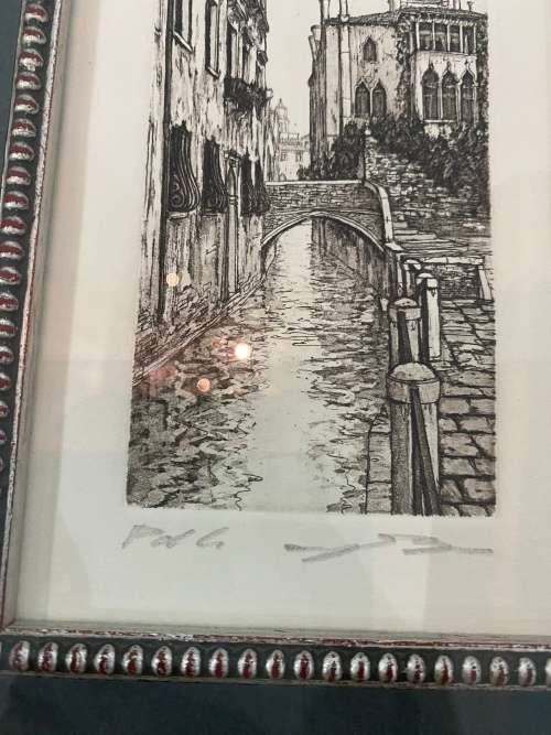 UGO BARACCO SIGNED ARTWORK IN PENCIL SIZE 25cm x30cm !!!