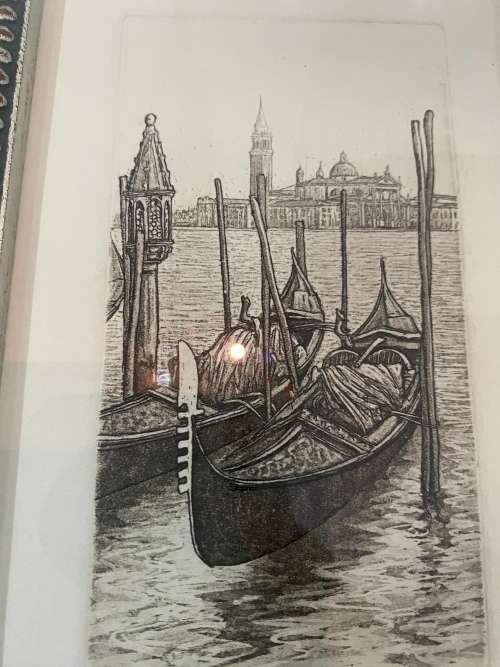 UGO BARACCO ARTWORK SIGNED IN PENCIL !!!30 cm x 25cm !!