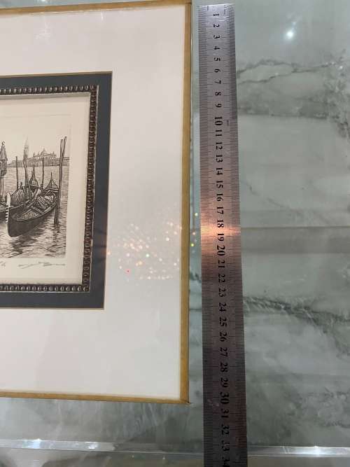 UGO BARACCO ARTWORK SIGNED IN PENCIL !!!30 cm x 25cm !!