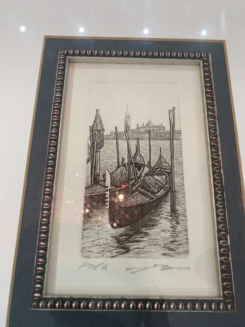 UGO BARACCO ARTWORK SIGNED IN PENCIL !!!30 cm x 25cm !!