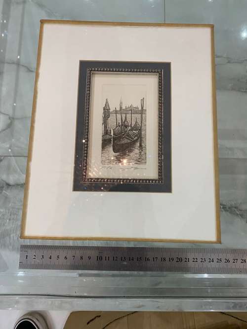 UGO BARACCO ARTWORK SIGNED IN PENCIL !!!30 cm x 25cm !!