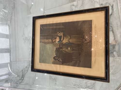 ANTIQUE FRANCIS WHEATLEY CRIES OF LONDON PRINT PLATE 13 FRAMED!!!
