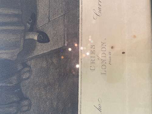 ANTIQUE FRANCIS WHEATLEY CRIES OF LONDON PRINT PLATE 13 FRAMED!!!